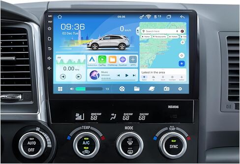 لتويوتا تندرا 2007-2013 راديو ستيريو ترقية وحدة الرأس البديلة: 10.2 بوصة تعمل باللمس 5G Wireless CarPlay Android Auto 12 Core 8G+128G Android 13 DSP نظام الصوت GPS Bluetooth SWC in Kuwait