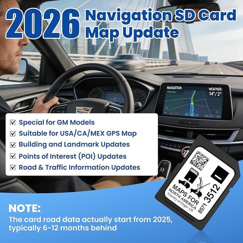 أحدث بطاقة SD للملاحة GM لعام 2026 8571 3512 لـ GMC Terrain Acadia Yukon Sierra، Cadillac CT4 CT6 Escalade، Chevy Silverado، Buick Enclave، بطاقة GMC Navigation SD، خرائط GM لبطاقة SD لأمريكا الشمالية in Kuwait