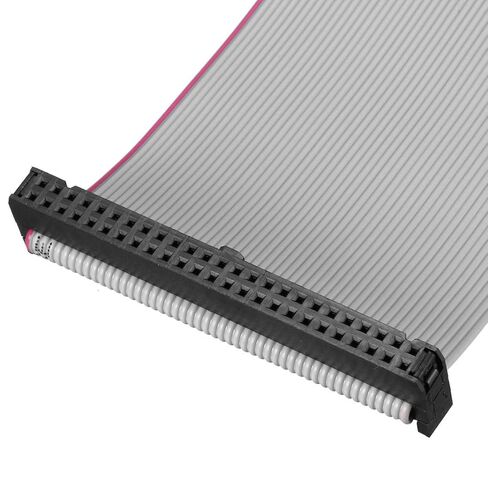 uxcell IDC Wire Flat Ribbon Cable FC/FC Connector A-Type 50 Pins 2.54mm Pitch 1m Length Gray in Saudi Arabia