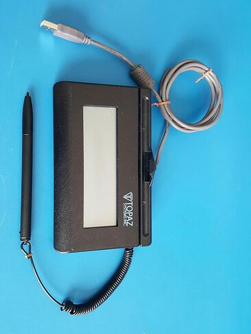 TOPAZ Model T-LBK460-HSB-R USB Electronic SigLite 1x5 Signature Capture Pad (Non-Backlit). Please look at all the pictures, you will receive what you see in the picture. (Renewed) in Saudi Arabia