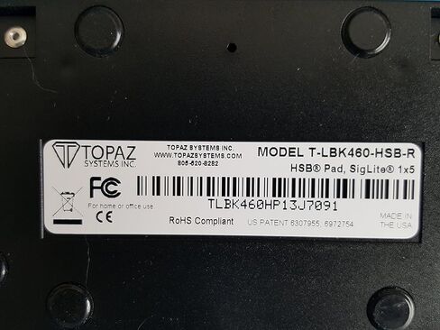 TOPAZ Model T-LBK460-HSB-R USB Electronic SigLite 1x5 Signature Capture Pad (Non-Backlit). Please look at all the pictures, you will receive what you see in the picture. (Renewed) in Saudi Arabia