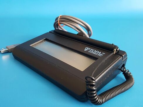 TOPAZ Model T-LBK460-HSB-R USB Electronic SigLite 1x5 Signature Capture Pad (Non-Backlit). Please look at all the pictures, you will receive what you see in the picture. (Renewed) in Saudi Arabia