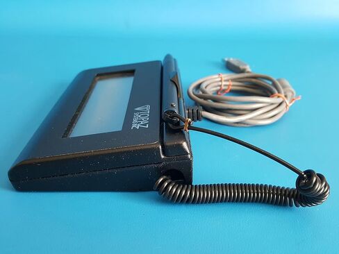TOPAZ Model T-LBK460-HSB-R USB Electronic SigLite 1x5 Signature Capture Pad (Non-Backlit). Please look at all the pictures, you will receive what you see in the picture. (Renewed) in Saudi Arabia
