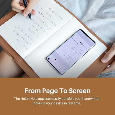 تابلت رسم رقمي 2 في 1 من HUION Note مع قلم خالي من البطارية، لوح كتابة إلكتروني لاسلكي يعمل بالبلوتوث لتدوين الملاحظات والفن الرقمي والاجتماعات، 4 قطع دفاتر ملاحظات مقاس A5 قابلة لإعادة الملء in Saudi Arabia