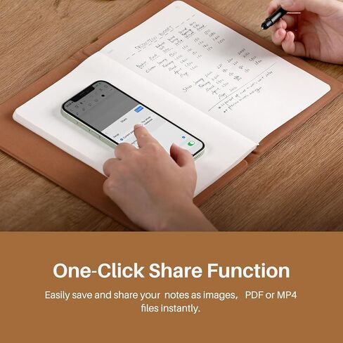 تابلت رسم رقمي 2 في 1 من HUION Note مع قلم خالي من البطارية، لوح كتابة إلكتروني لاسلكي يعمل بالبلوتوث لتدوين الملاحظات والفن الرقمي والاجتماعات، 4 قطع دفاتر ملاحظات مقاس A5 قابلة لإعادة الملء in Saudi Arabia