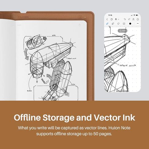 تابلت رسم رقمي 2 في 1 من HUION Note مع قلم خالي من البطارية، لوح كتابة إلكتروني لاسلكي يعمل بالبلوتوث لتدوين الملاحظات والفن الرقمي والاجتماعات، 4 قطع دفاتر ملاحظات مقاس A5 قابلة لإعادة الملء in Saudi Arabia