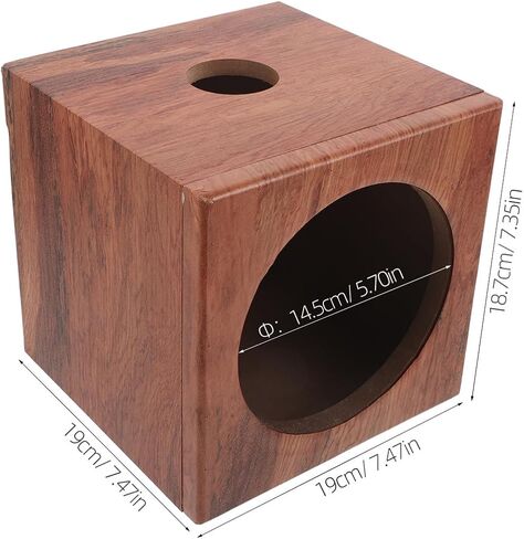 Wood Car Subwoofer Speaker Enclosure - Truck Audio Box 6.5-inch - Wooden Subwoofer Box for Cars Trucks Home Audio Equipment in Saudi Arabia