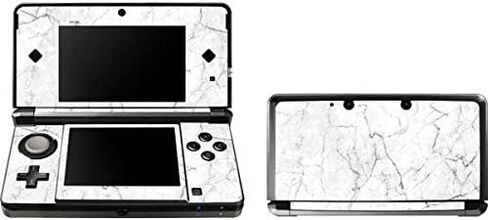 ملصق Skinit المخصص للألعاب المتوافق مع 3DS (2011) - تصميم أصلي من الرخام الأبيض in Saudi Arabia