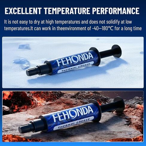 8g Thermal Paste, 14.8W/Mk Thermal Paste CPU, Ultra-Low Thermal Resistance, Easy & Safe Application, Non-Drying, Pasta Termica para PC Gamer/PS4/PS5/GPU/Laptop/Consoles/Processor in Kuwait