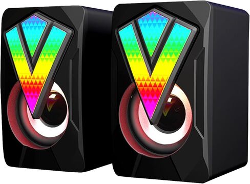 USB Powered Computer Speakers, Wired Stereo for PC Laptop Monitor Gaming & Desktop Setup in Saudi Arabia