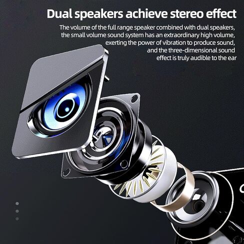 USB Powered Computer Speakers, Wired Stereo for PC Laptop Monitor Gaming & Desktop Setup in Saudi Arabia