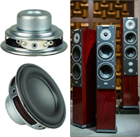 2Pcs 45mm 4Ohm 8W Portable Speakers 1.7inch 16 Cores Small Full Ranges Rubber Side Inner Magnetic Speakers Replacement in Saudi Arabia