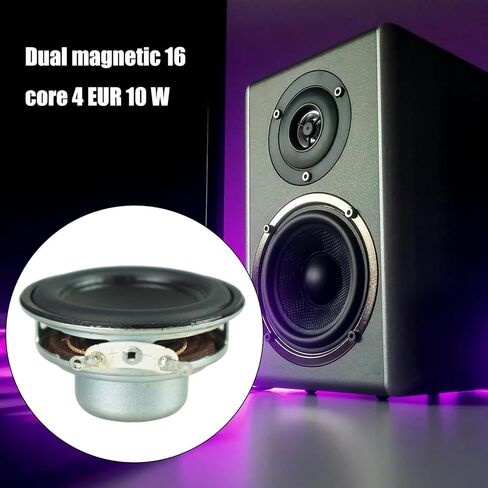 2Pcs 45mm 4Ohm 8W Portable Speakers 1.7inch 16 Cores Small Full Ranges Rubber Side Inner Magnetic Speakers Replacement in Saudi Arabia
