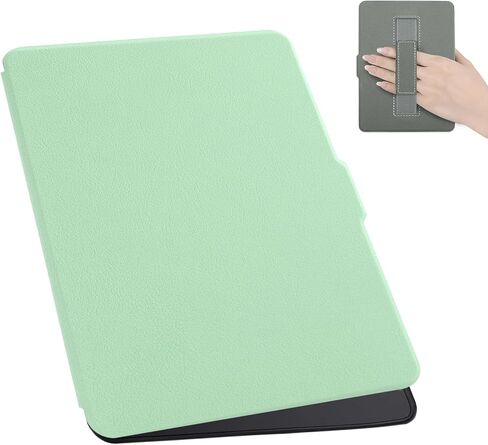 Case for Kobo Clara with Hand Strap & a Screen Protector, Ultra-Lightweight Protective Cover for Kobo Clara Colour 2024 (N367), Clara BW (N365), Clara 2E (N506) (Dark Green, One Size) in Saudi Arabia