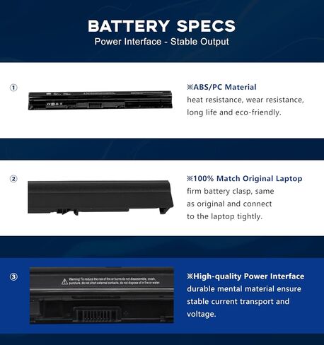 استبدال بطارية M5Y1K لجهاز Dell Inspiro 17 5000 Series 5755 5756 5758 5759، بطارية ليثيوم أيون قابلة لإعادة الشحن 4 خلايا بقدرة 3000 مللي أمبير في الساعة، متوافقة مع m5y1k، GXVJ3‌، ‌6YFVW، P28E، W6D4J‌، WKRJ2‌ in Kuwait