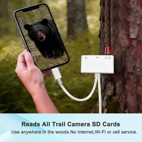 قارئ بطاقات الذاكرة 4 في 1، قارئ بطاقات SD لأجهزة iPhone وiPad وقارئ بطاقات SD وقارئ بطاقات USB C&Lightning ثنائي المنافذ وقارئ بطاقات Micro SD، وقارئ بطاقات الذاكرة لمحول الكاميرا، ودعم SD وMicro SD والتوصيل والتشغيل in Saudi Arabia