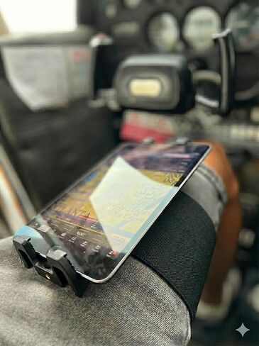 ProAviator Pilot Kneeboard لأجهزة iPad والهاتف (5-13 بوصة)، حامل طيران يدور 360 درجة مع إمالة قابلة للتعديل، يناسب iPad Pro وAir وMini وGalaxy Tab in Kuwait