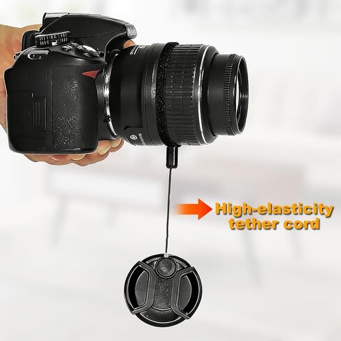 5PCS Camera Lens Cap Tether, Universal Lens Cap Leash & Keeper/Elastic String Holder Compatible with DSLR Lenses, Lens Cap Security Strap Fits All SLR Mirrorless Camera Lenses Cap in Saudi Arabia