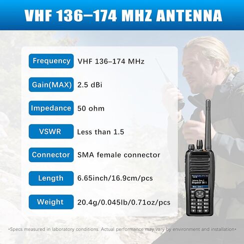 هوائي KRA-26 VHF لكينوود، هوائي بديل SMA-أنثى 136-174 ميجاهرتز لـ NX-200 NX-5200 TK-2170 TK-2160 TK-5210 TK-2312 TK-2200 بديل هوائي لاسلكي (عبوتان) in Kuwait