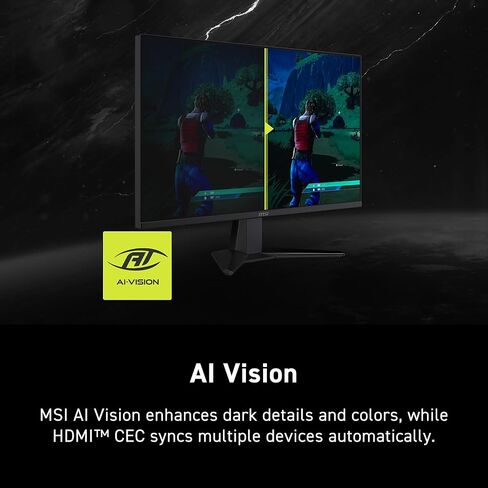 msi MAG 275QF E20 27-inch 2560 x 1440 (WQHD) Gaming Monitor, 200Hz, AMD Adaptive Sync, HDR Ready, HDMI, VGA Port, VESA Mountable, Tilt, 4-Side Slim Bezel, 0.5ms, Black in Saudi Arabia