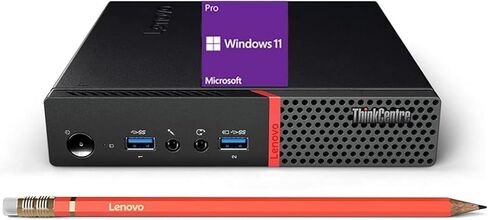Lenovo ThinkCentre M700 Tiny Desktop PC with 24" FHD Monitor, Intel Quad Core i5-6500, 16GB DDR4 RAM 256GB SSD, 2 DisplayPort, Keyboard & Mouse, WiFi, Windows 11 Pro (Renewed) in Saudi Arabia