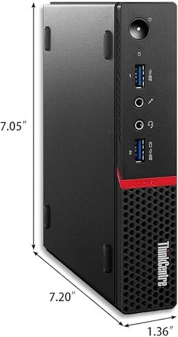 Lenovo ThinkCentre M700 Tiny Desktop PC with 24" FHD Monitor, Intel Quad Core i5-6500, 16GB DDR4 RAM 256GB SSD, 2 DisplayPort, Keyboard & Mouse, WiFi, Windows 11 Pro (Renewed) in Saudi Arabia