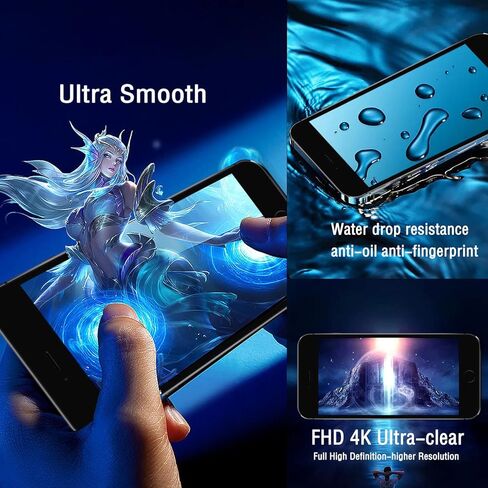 لهاتف iPhone 8/ SE 2020 الجيل الثاني من استبدال الشاشة باللون الأسود، محول رقمي يعمل باللمس LCD مع أدوات إصلاح لـ A2275، A2298، A2296. مع واقي شاشة (أبيض، 8G) in Kuwait