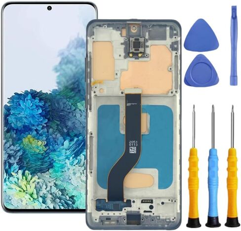 for Samsung Galaxy S20 Plus 5G Screen Replacement for Samsung S20+ Plus Screen Replacement with Frame for Samsung S20 Plus LCD Display Digitizer SM-G985u G985w G986u G986w Touch Screen (Black) in Saudi Arabia