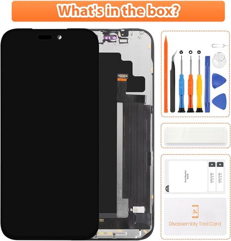 شاشة Incell لهاتف iPhone 17 Pro Max استبدال شاشة iPhone 17 Pro Max LCD A3526، A3257، A3527، A3525 أجزاء إصلاح مجموعة محول الأرقام بشاشة تعمل باللمس ثلاثية الأبعاد (أسود بدون إطار) in Saudi Arabia