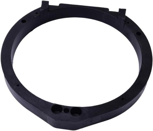 2-Pack 6.5-Inch Car Door Speaker Adapter Mounting Plate Ring with Spacer Bracket, Black Plastic, Compatible with Select Automotive and Motorcycle Models in Saudi Arabia