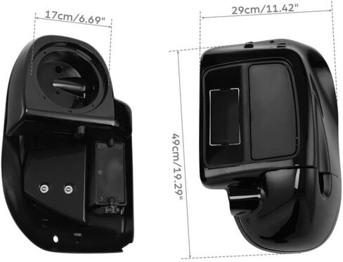 Vented Fairing Speaker Box Pod Compatible with FLHX Road King Electra Street Ultra 2014-2024 in Saudi Arabia