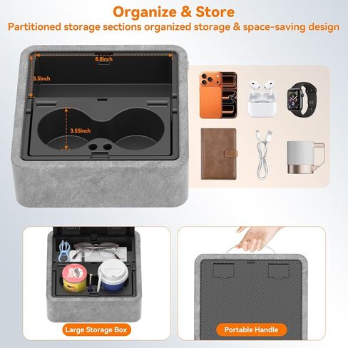 KDD 5 in 1 Tablet Pillow Holder, Foldable Book Stand for Reading with Storage Tray, Pen Slot and 2 Cup Holders, Adjustable iPad Stand for Lap, Bed, Desk and Couch Compatible with Tablet and Book in Saudi Arabia