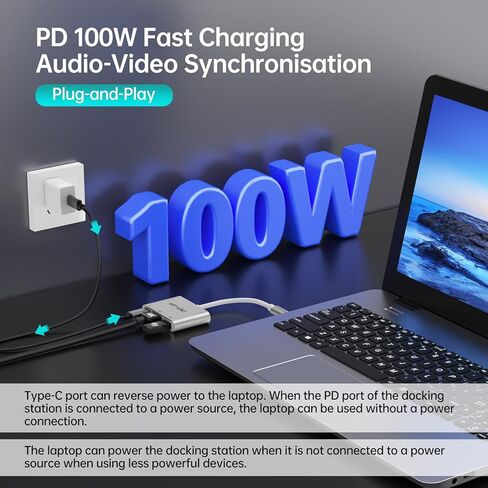 MT-VIKI 4K Type C USB 3.0 C to HDMI Adapter, Support Extended Screen in Saudi Arabia