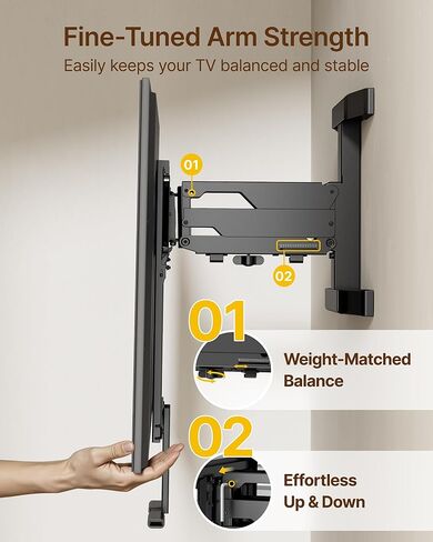 monTEK Fireplace Pull Down TV Mount for 43-86 Inch TVs Up to 99lbs, Swivel & Leveling Drop Down TV Mount, Pull Down TV Mount Over Fireplace with Padded Handle Bar, Max VESA 600x400mm in Saudi Arabia