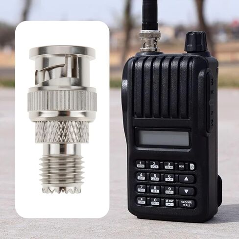 4 Pcs RF Equipment Coaxial Cable Adapter Mini UHF Female to BNC Male Fit for Walkie Talkies Signal Testers Antenna Systems in Saudi Arabia