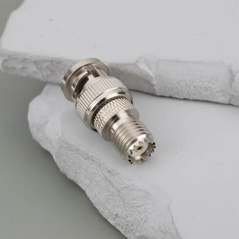 4 Pcs RF Equipment Coaxial Cable Adapter Mini UHF Female to BNC Male Fit for Walkie Talkies Signal Testers Antenna Systems in Saudi Arabia