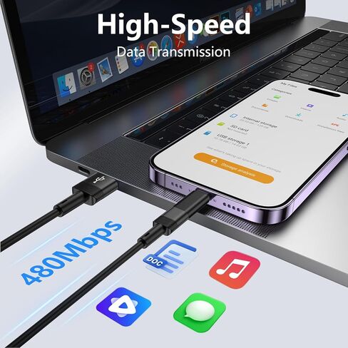 محول USB C إلى Lightning [معتمد من Apple MFi] لهاتف iPhone 17e/17/Air/17 Pro/17 Pro Max/16e/16 15 Pro Max Plus، 2 حزمة من محول Lightning إلى USB-C للشحن السريع ومزامنة البيانات، وليس لسماعات الرأس/الصوت/OTG in Saudi Arabia