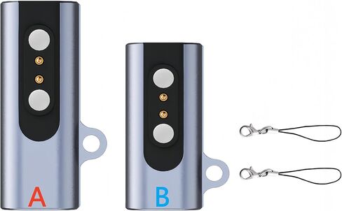 شاحن عالمي مغناطيسي 2 دبوس للساعة الذكية، محول شحن USB من النوع C إلى 2 دبوس لـ VeryFit Da Fit Letsfit Willful YAMAY Uwatch وجميع الساعات الذكية مقاس 2.54 مم - 2.84 مم [موديل A&B، مقاس واحد] in Kuwait