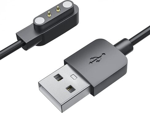 Compatible with LIVIKEY Smart Watch Charger, USB Portable Charging Cable Cord for LIVIKEY 1.3 Inches (Black) in Saudi Arabia
