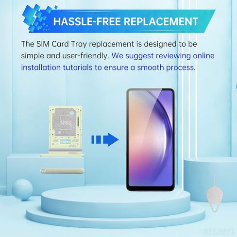 for Samsung Galaxy A54 Sim Card Tray Replacement (Single SIM Version) Lime Card Tray Slot Holder Bracket Adapter with Needle Ejector for A54 SM-A546U SM-A546U1 in Saudi Arabia