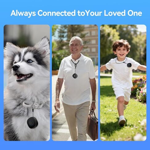 LNCOON Mini Personal GPS Tracker for Kids Elderly Dogs Backpack,Mini Portable Car GPS Tracking with Lanyard Back Clip,SOS Button Remote Search Real-Time Subscription Needed with APP for iOS Google in Saudi Arabia