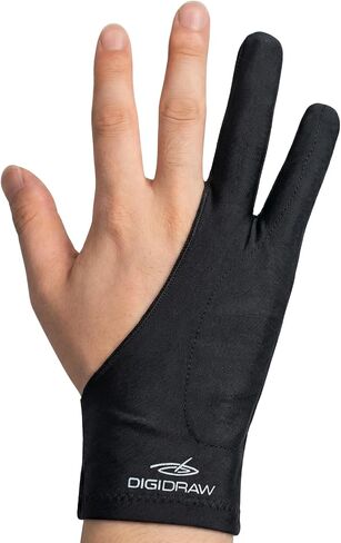 DIGIDRAW 2-Finger Artist Drawing Glove, Space Cotton Padding for Anti-Mistouch, Lightweight & Breathable Ice Silk, Extended Wrist Design, for Graphics Drawing Tablets in Saudi Arabia
