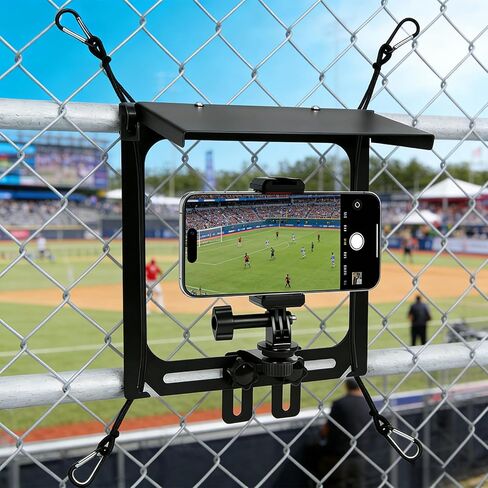 Sports Gamechanger Fence Mount - Gamechanger Streaming Mounting Kit for Fence Holder for iPhone Insta 360 & Action Cameras, Great for Recording Football, Baseball & Tennis in Saudi Arabia