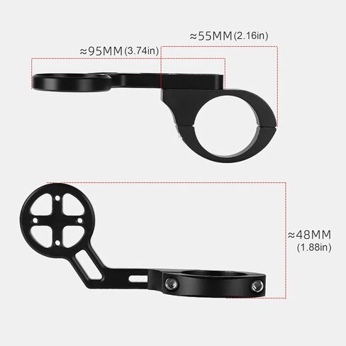 Multiple Bicycles Computer Mount Bases Lightweight Aluminum Alloy Easy Installation for Various Cycling Needs Stable Des in Saudi Arabia