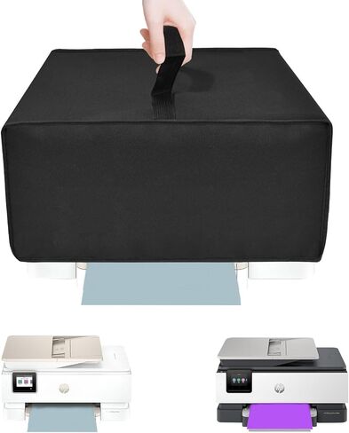 NUENSS-ROR Cover for HP Printer, Heavy Duty Waterproof Anti-static Protector Case with Handle, Printer Dust Cover Compatible with HP OfficeJet Pro 8125e/Envy Photo 7975 Wireless Inkjet Printer (Black) in Saudi Arabia