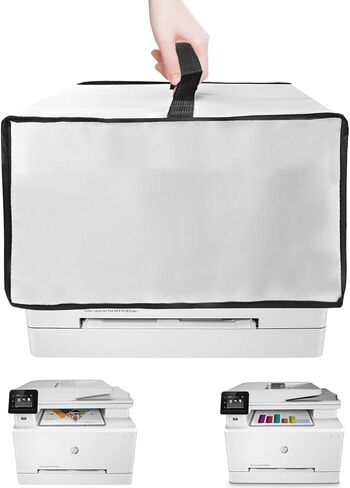 Printer Cover for HP Laserjet Pro MFP M283cdw /M283fdw Wireless Laser Printer, Heavy Duty Waterproof Dustproof Anti-static Printer Protective Case Cover, Printers Accessories for HP (Black) in Saudi Arabia