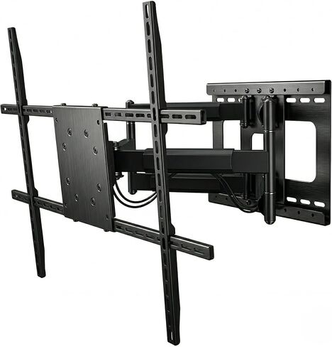 Full Motion TV Wall Mount with 32 Inch Extra Long Extension Articulating Arm, Heavy Duty Dual Stud Bracket for 90 Inch TVs, Max 120 lbs, Sliding Lateral Shift for Perfect Centering, VESA 800x600mm in Saudi Arabia