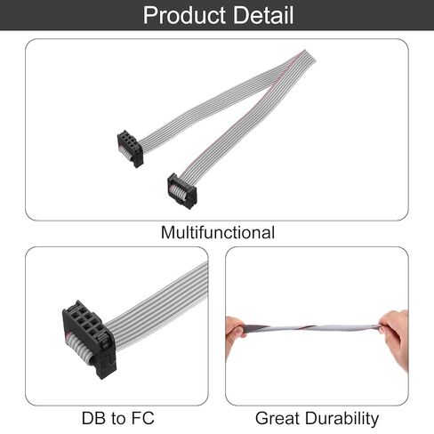 Generic 4 قطع IDC كابل الشريط المسطح، 2 مم عرض 8 مم 20 سم طول 8 دبوس FC إلى FC سلك موصل الشريط المسطح للكمبيوتر الشخصي، شاشات LED in Saudi Arabia