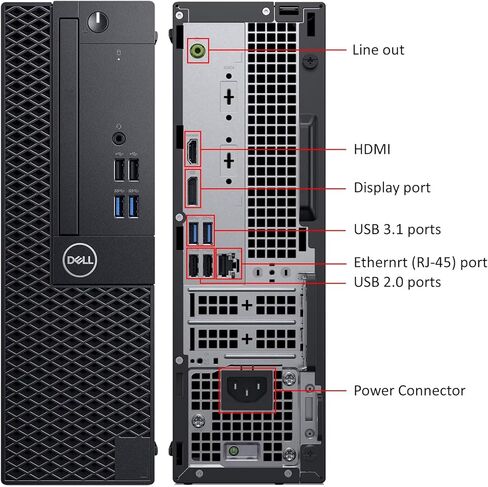 Dell OptiPlex 3070 SFF Business Desktop Computer, Intel Core i5-9500, 8GB RAM, 256GB SSD, WiFi, HDMI, Keyboard & Mouse, Professional Compact PC, Windows 11 Pro (Renewed) in Saudi Arabia