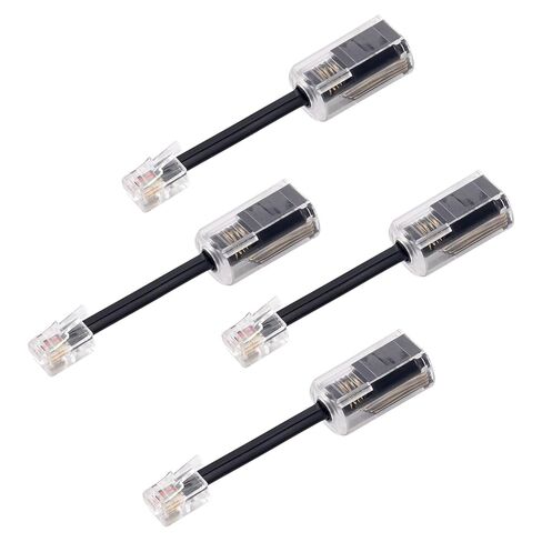 4pcs Telephone Cord Detangler, Anti-Tangle Telephone Line Swivel 360° Rotating Landline Phone Handset Cable Untangler for Home Office Desk Phones in Saudi Arabia